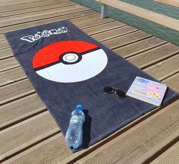 Полотенце Pokemon Pokeball оригинальный 70х140 см подарок