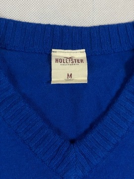 Hollister Sweterek Męski V-neck Logo Unikat Klasyk M