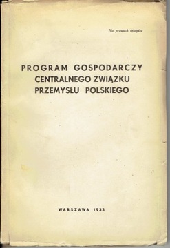 PROGRAM GOSPODARCZY CZPP Na prawach rękopisu