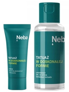 ZESTAW NEBA ŻEL 100 ml + KREM do pielęgnacji gojenia ŚWIEŻEGO TATUAŻU 20 ml