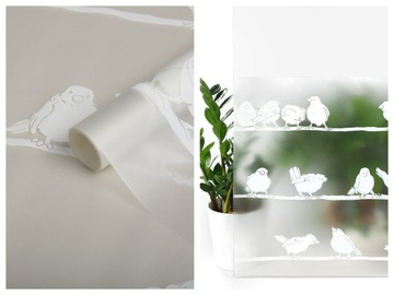 Оконная фольга для птиц, декоративная защита от статического электричества, прилипающая к стеклу