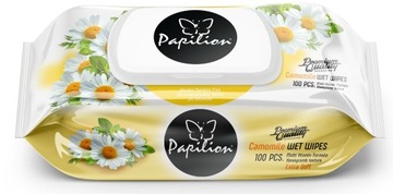 PAPILION CHAMOMILE CHUSTECZKI NAWILŻANE RUMIANEK 100 szt