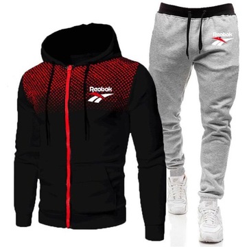 Mężczyźni KOMPLET DRESOWY DRES SPODNIE BLUZA S-3XL