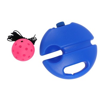 Trenażer Pickleball z różowo-czerwoną piłką