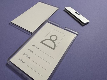 Holder Etui Pionowy na karty identyfikator Sliver/Srebrny 3szt.