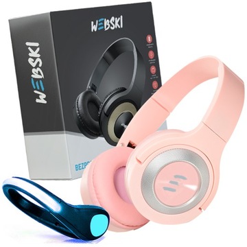 Słuchawki BLUETOOTH 5.0 z Mikrofonem Radiem FM CZYTNIKIEM KART MICRO SD