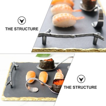 OKRĄGŁA TACA JAPOŃSKIE CERAMICZNE TALERZE DO SUSHI