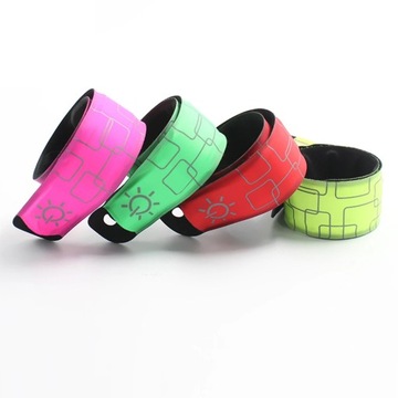 Opaski na nadgarstki LED do biegania. Świecące opaski na nadgarstki