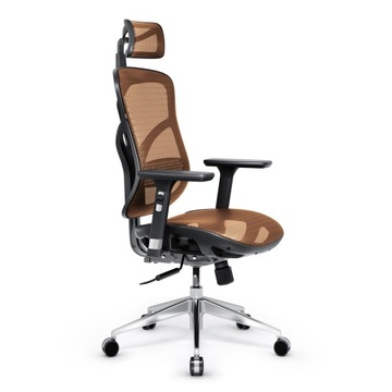 Fotel biurowy ergonomiczny DIABLO V-BASIC czarno-pomarańczowy PREMIUM