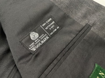 Куртка мужская шерстяная, серая из чистой шерсти, Woolmark Ralph Lauren размер XL