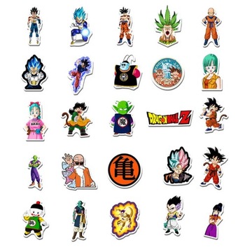 50 шт., водонепроницаемые наклейки в стиле аниме «Dragon Ball Z Mix», «Супер Саян Сон Гоку»
