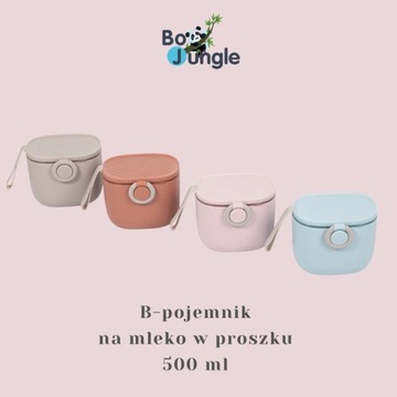 Потому что контейнер для молока джунглей 500 мл розовый