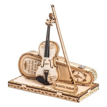 SKRZYPCE WOOD ART DEKORACJA DREWNIANE PUZZLE 3D
