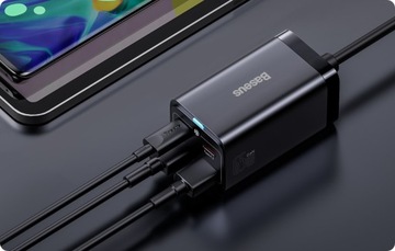 УНИВЕРСАЛЬНОЕ ЗАРЯДНОЕ УСТРОЙСТВО БЛОК ПИТАНИЯ 4x USB USB-C QC PD POWER 65 Вт