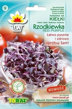 Rzodkiewka Red Purple Nasiona Na Kiełki Toraf 10g