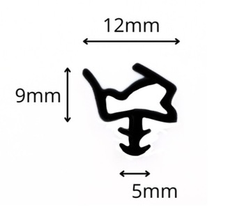 USZCZELKA DO DRZWI WEWNĘTRZNYCH BRĄZOWA AKUSTYCZNA TERMOIZOLAZYCJA 1mb.