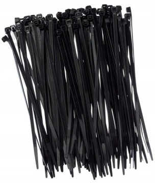 OPASKI ZACISKOWE KABLOWE 2,5x140 CZARNE 100szt