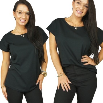 БЛУЗКА, ТОП ХЛОПКОВАЯ ФУТБОЛКА, ОДНОРОДНЫЕ ЦВЕТА, L