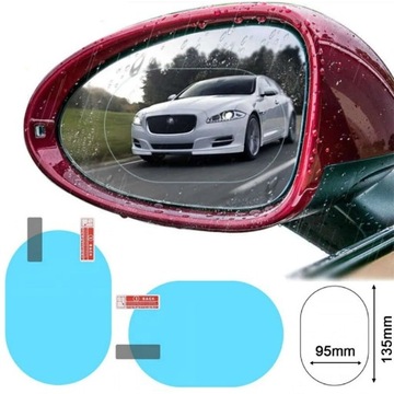 2x НАНО-ПЛЕНКА ВОДОНЕПРОНИЦАЕМАЯ НАКЛЕЙКА НА ЗЕРКАЛО ДОЖДЯ