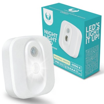 Lampka nocna do szafy oświetlenie półek schodów