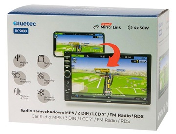 2DIN Автомагнитола MP3 USB SD AUX Bluetooth