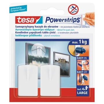 TESA 58031 Haczyk samoprzylepny POWERSTRIPS 2 szt