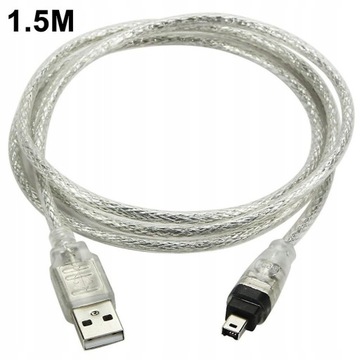 Kabel USB męski na wtyczkę Firewire do mini 4-pin