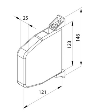 Втягивающее устройство ALUPROF для наружных рулонных штор со шнуром