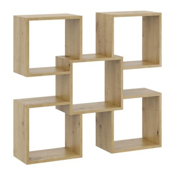 Półka wisząca ścienna na książki 98x91 DĄB ARTISAN