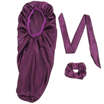 1 комплект шелковой повязки для сна с вьющимися волосами