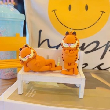 БРЕЛОК ДЛЯ КЛЮЧЕЙ СУМКИ БРЕЛОК ДЛЯ КЛЮЧЕЙ КОТ ГАРФИЛД 3D