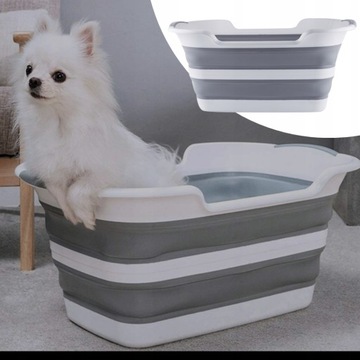 СКЛАДНАЯ СИЛИКОНОВАЯ ЧАША СО СЛИВОМ ДЛЯ БЕЛЬЯ