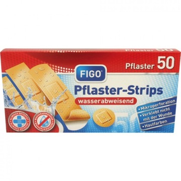 PLASTRY OPATRUNKI WODOODPORNE 4 ROZMIARY XL 50 SZT