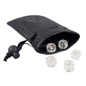 НАБОР ИЗ 10 КУБИКОВ RPG С СЕРЕБРЯНЫМИ ПЕРЬЯМИ 1,6 СМ