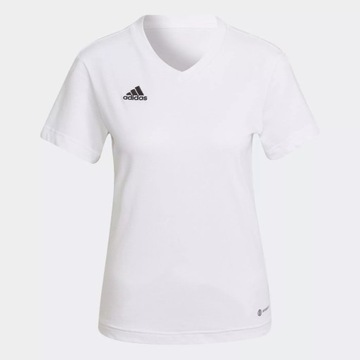 Adidas Koszulka Damska biała małe logo czarne ENT 22 TEE HC0442 # 2XL