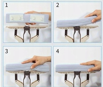 Губчатая губка швабровая шваблина сжимается для очистки пола панелей