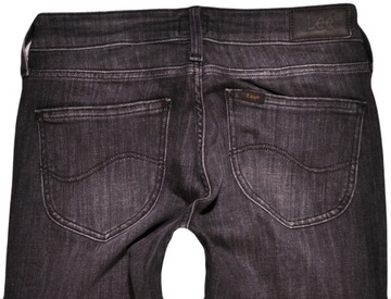 LEE spodnie REGULAR skinny GREY jeans SCARLETT _ W33 L33