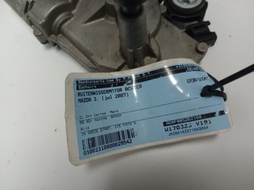 MAZDA 3 2007 MOTOREK STĚRAČE ZADNÍ BP4K-67450 EVROPA