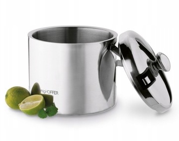 ICE BUCKET 3 л. Щипцы Контейнер для льда с двойными стенками, стальной глянцевый