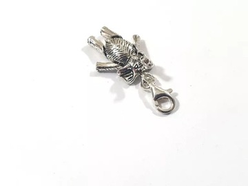 УНИКАЛЬНЫЙ СЕРЕБРЯНЫЙ КУЛОН ДЛЯ БРАСЛЕТОВ СЛОНА