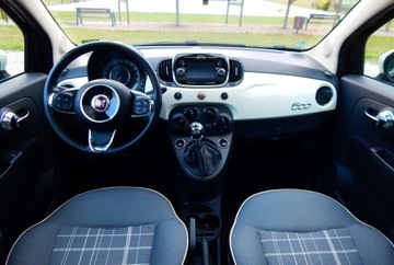 Fiat 500 II Seria 4 1.2 69KM 2016 Fiat 500 1.2 Black &amp; White polift szklany dach parktronik bezwypadkowy, zdjęcie 22