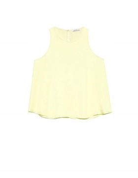 C0132 STRADIVARIUS__MM8 ЖЕЛТЫЙ ВОЗДУШНЫЙ ТОП__L