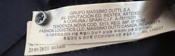 MASSIMO DUTTI koszula granatowa męska M