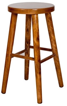 Taboret hoker barowy okrągły 60 cm DĄB