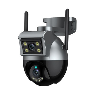 KAMERA PODWÓJNA ZEWNĘTRZNA OBROTOWA TUYA SMART PO POLSKU 4MPX IP WIFI