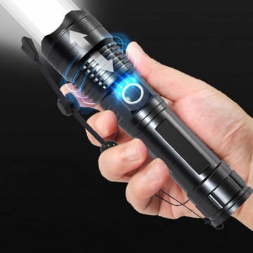 ВОЕННЫЙ ТАКТИЧЕСКИЙ ФОНАРЬ МОЩНЫЙ СВЕТОДИОДНЫЙ ПОИСК ЗУМА