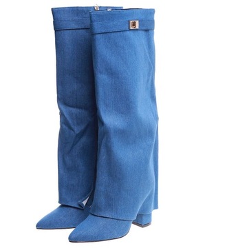 ДИЗАЙНСКИЕ ЖЕНСКИЕ ВЫСОКИЕ БОТИНКИ 14760 39