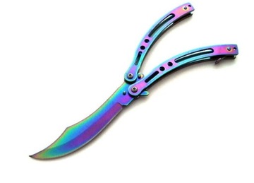Nóż motylkowy Motyl N-454E RAINBOW