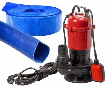 НАСОС ДЛЯ ЧИСТОЙ ВОДЫ ДЛЯ Грязного септика С ДИММЕРАМИ, ПОГРУЖНОЙ, ПОПЛАВКОВЫЙ, ШЛАНГ, 50М