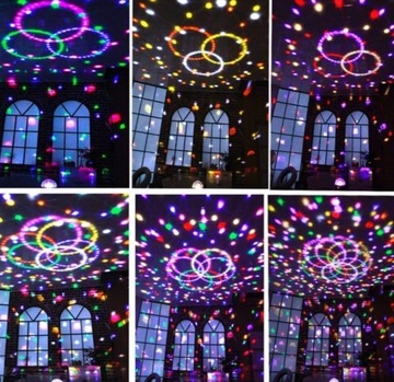 KULA DISCO PROJEKTOR DYSKOTEKOWY REFLEKTOR RGB XL